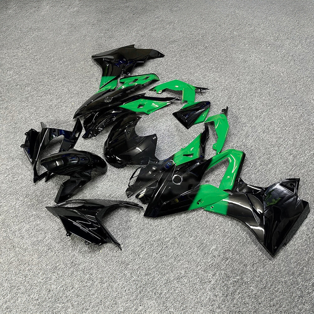 For BMW S1000RR 2017-2018 Orange Black Standard No Tank Cover Custom Painted ABS Body Kit For Street Or Track | NiceFairings - front angle image