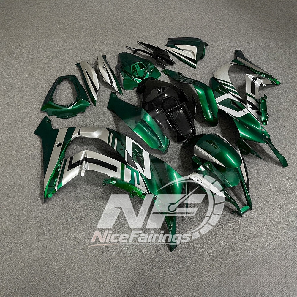For KAWASAKI ZX10R 2011-2015 Custom Sportbike Fairings | NiceFairings - front angle image