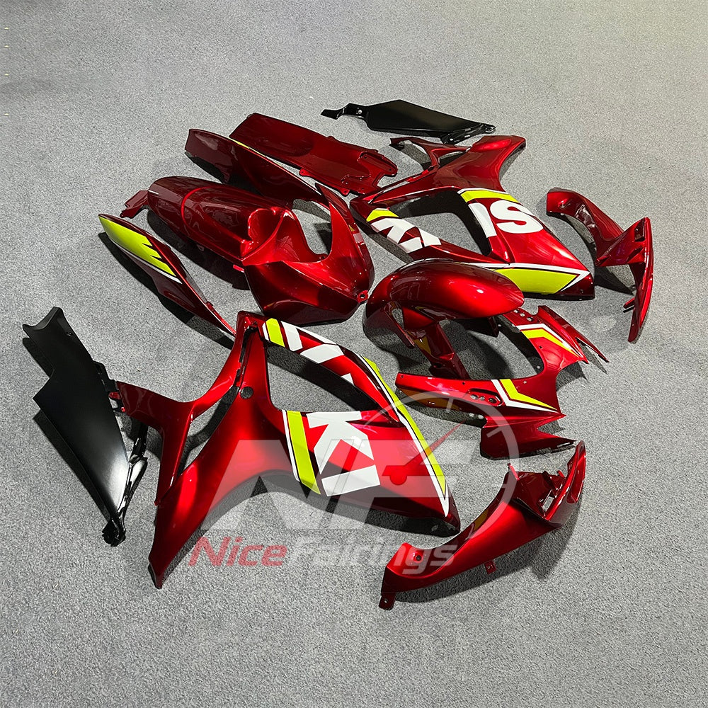 For Suzuki GSX-R600 GSX-R750 K6 2006-2007 Custom Fairings Gray ABS Sportbike Plastics | NiceFairings - front angle image