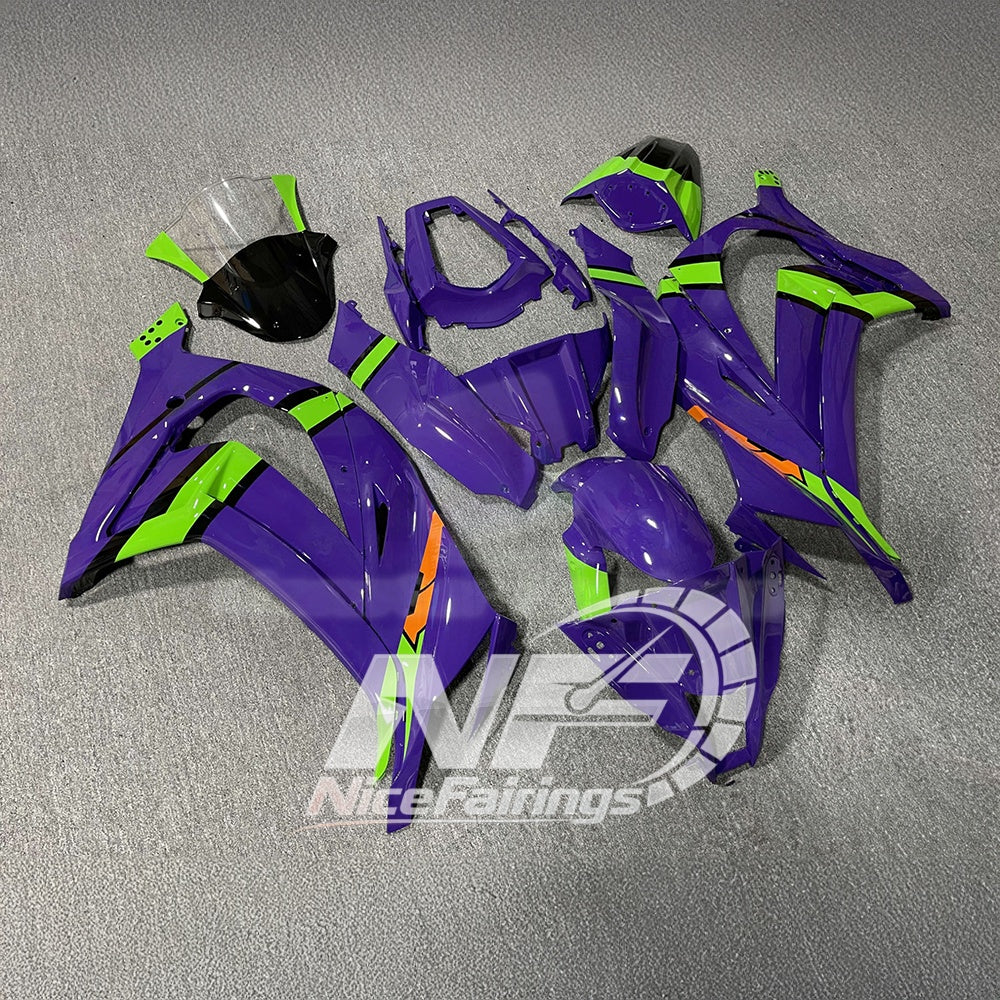For KAWASAKI Ninja ZX10R 2011-2015 Custom Painted ABS Fairing Kit | NiceFairings - front angle image