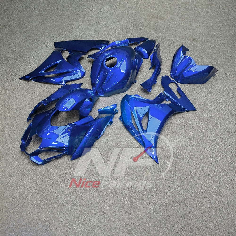 For Suzuki GSX-R1000 K17 2017-2026 K17 Custom Fairings Blue ABS Sportbike Plastics | NiceFairings - front angle image