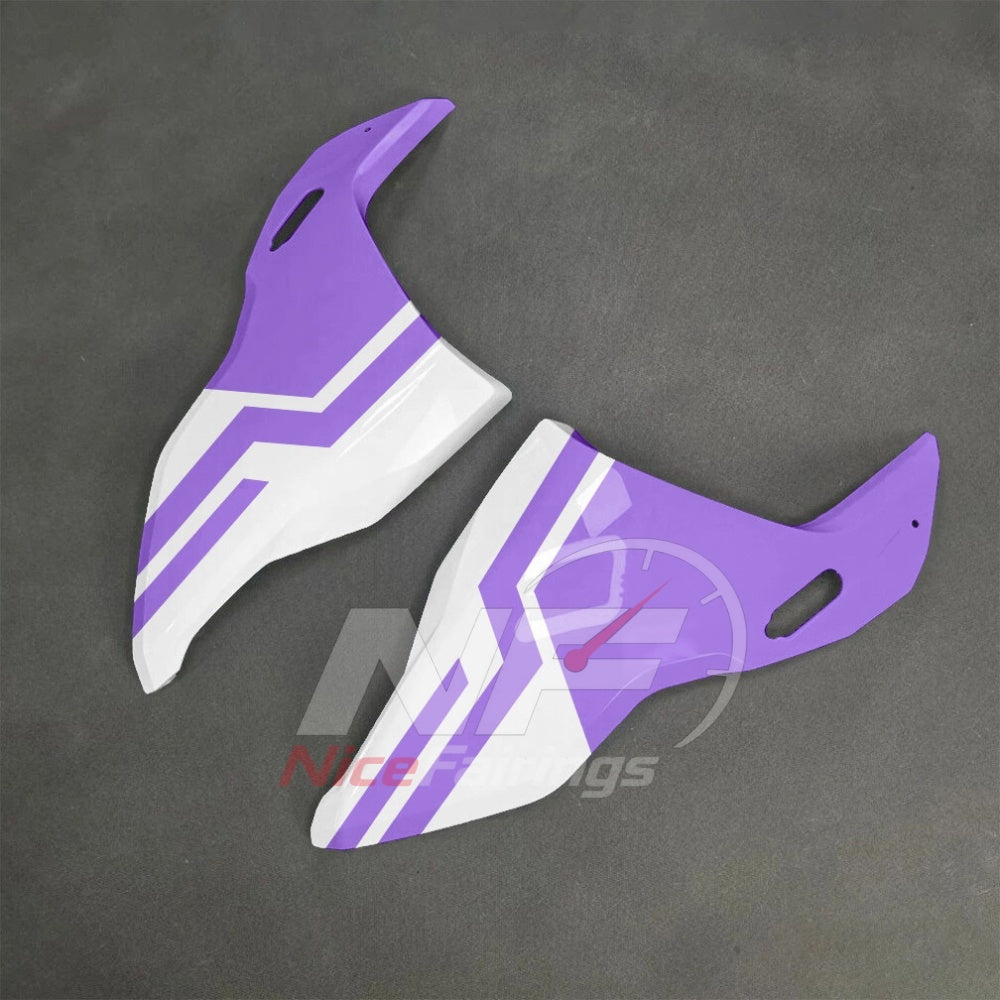 For BMW S1000RR 2025-2026 Purple Black Sportbike Fairing Set with Custom Painted Plastics | NiceFairings - front angle image