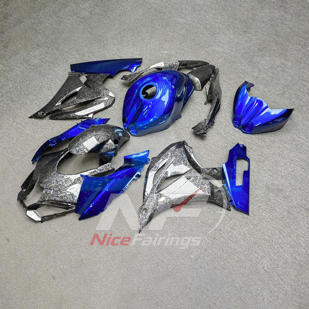 For Suzuki GSX-R1000 K17 17-26 Custom Fairings Blue ABS Sportbike Plastics | NiceFairings - front angle image