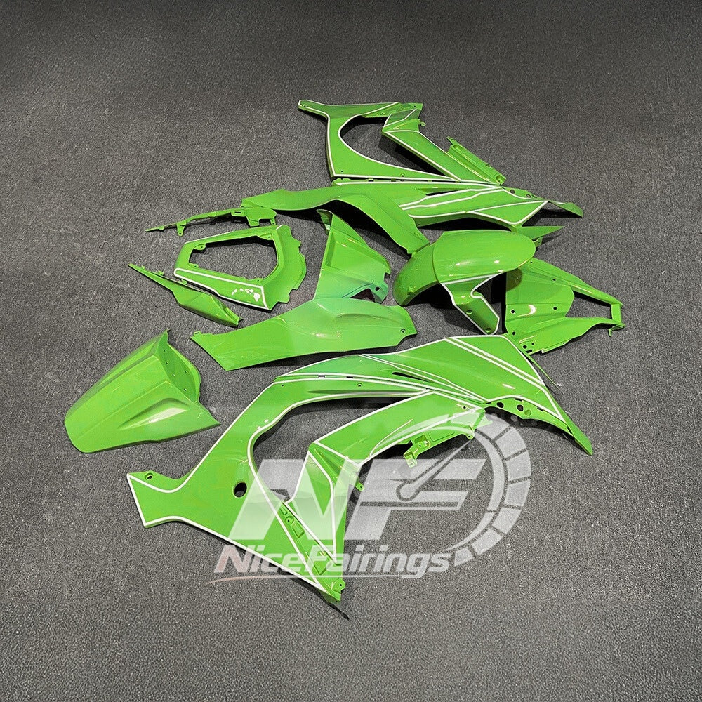 KAWASAKI ZX10R 2011-2015 Custom ABS Motorcycle Fairings | NiceFairings - front angle image