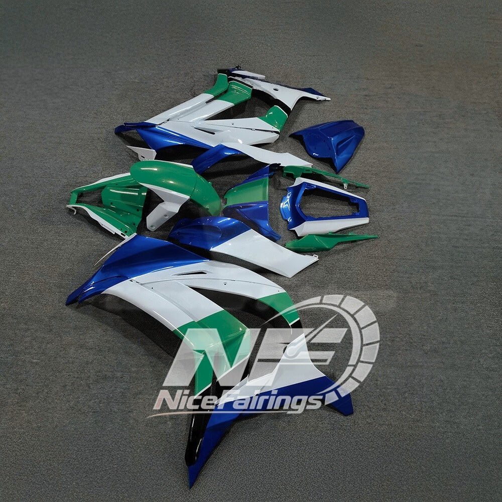 KAWASAKI Ninja ZX10R 2011-2015 Injection Molded Fairings Set | NiceFairings - front angle image