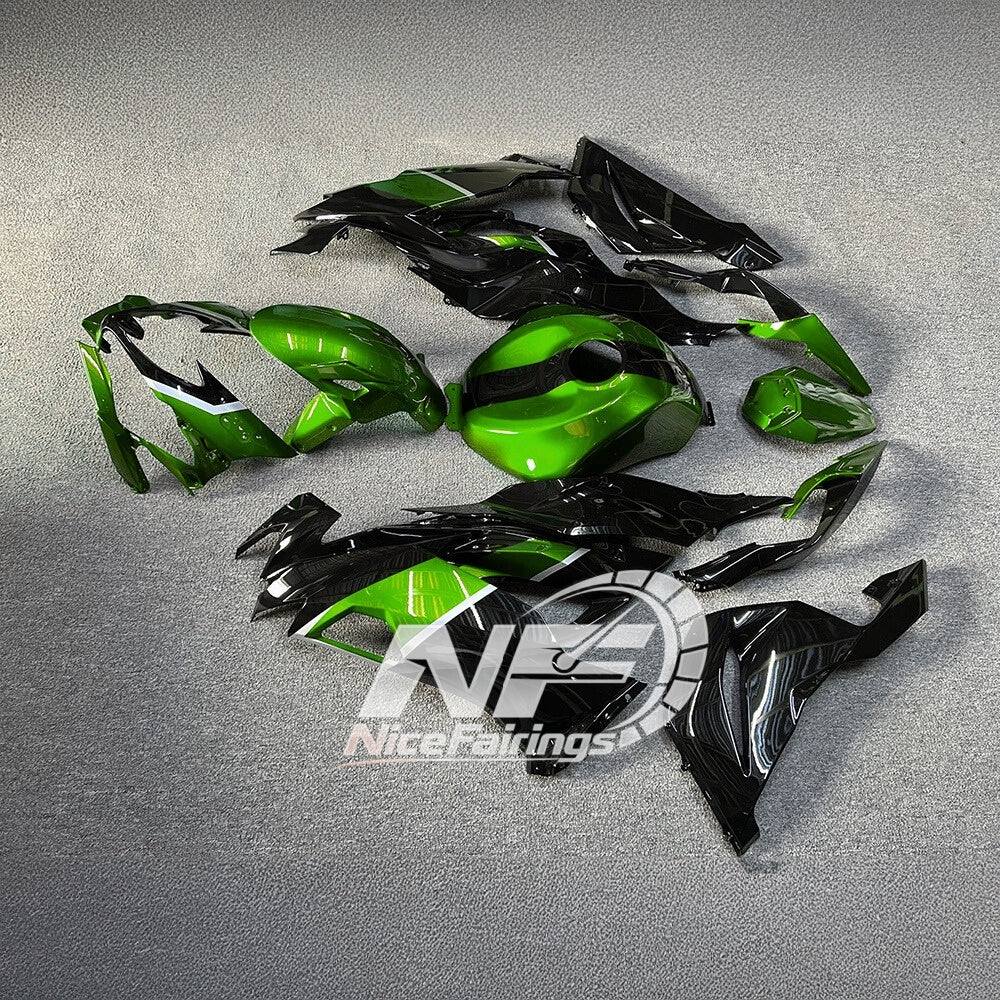 Kawasaki ZX6R 636 2019-2023 ABS Fairing Kit Orange Black Tank Cover | NiceFairings - front angle image