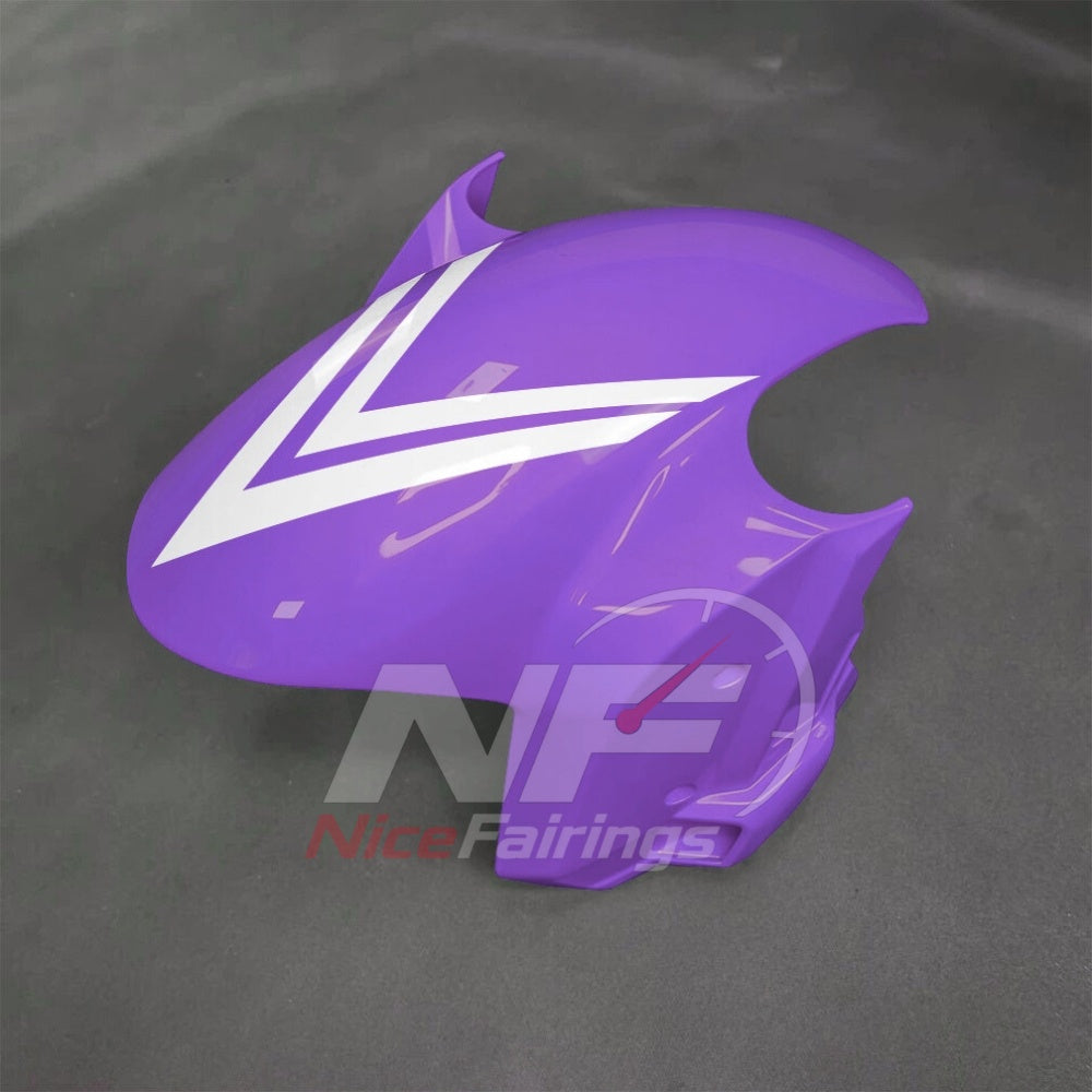 For BMW S1000RR 2025-2026 Purple Black Custom Fairings with ABS Sportbike Plastics and Full Body Kit | NiceFairings - front angle image