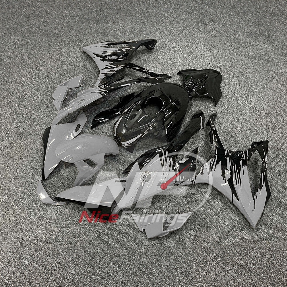 For BMW S1000RR 2023-2024 Red Black Painted ABS Fairings with Complete Replacement Bodywork | NiceFairings - front angle image