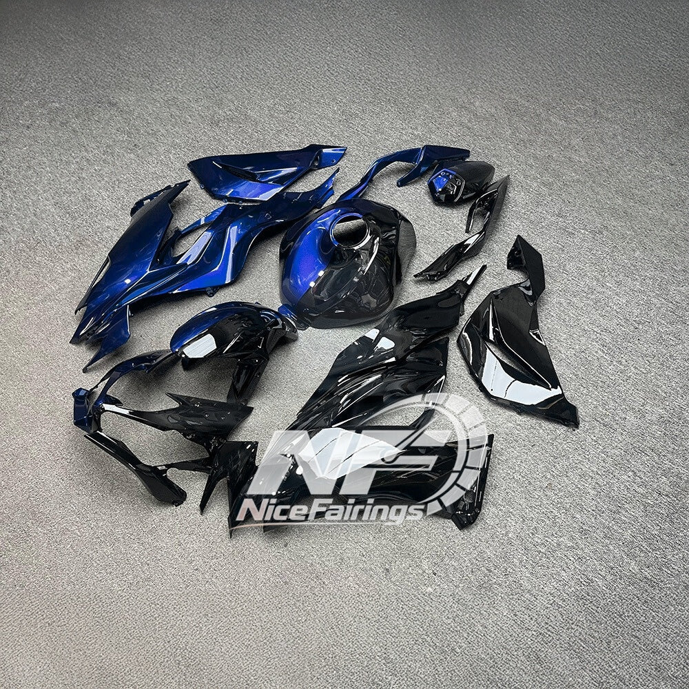 ZX6R 636 2019-2023 Painted Motorcycle Bodywork Orange Black Tank Cover | NiceFairings - front angle image