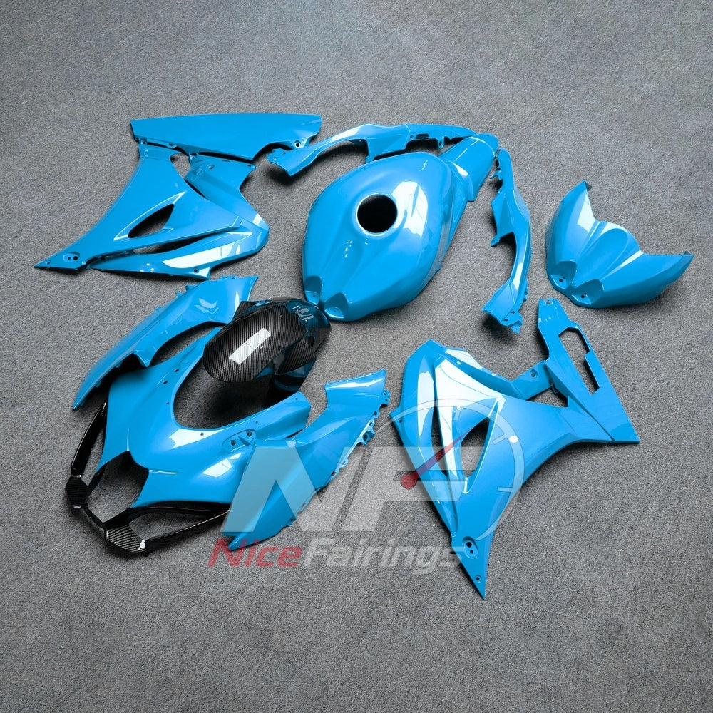 For Suzuki GSXR1000 K17 2017-2026 ABS Fairing Kit Blue Painted Bodywork | NiceFairings - front angle image
