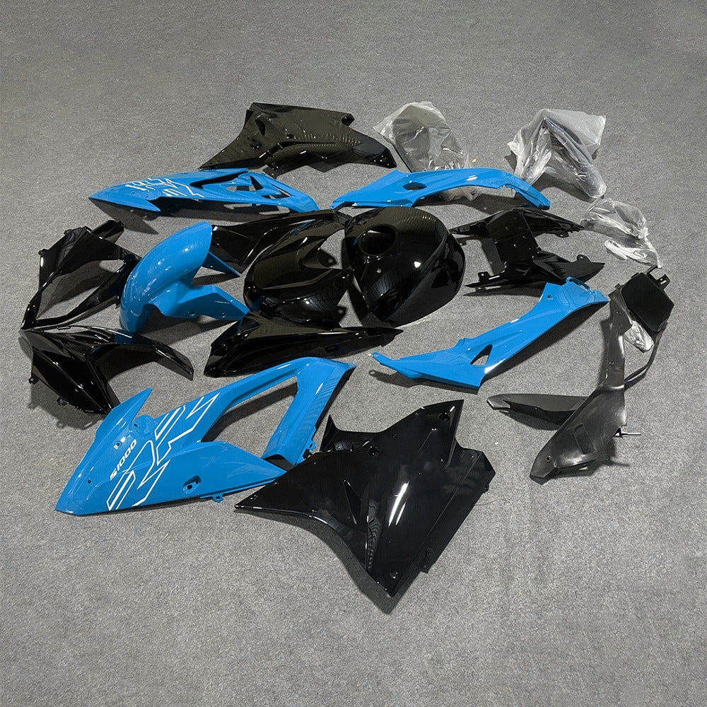 For BMW S1000RR 2017-2018 M Motorsport Tank Cover Edition ABS Fairing Kit, Custom Painted Motorcycle Bodywork | NiceFairings - front angle image
