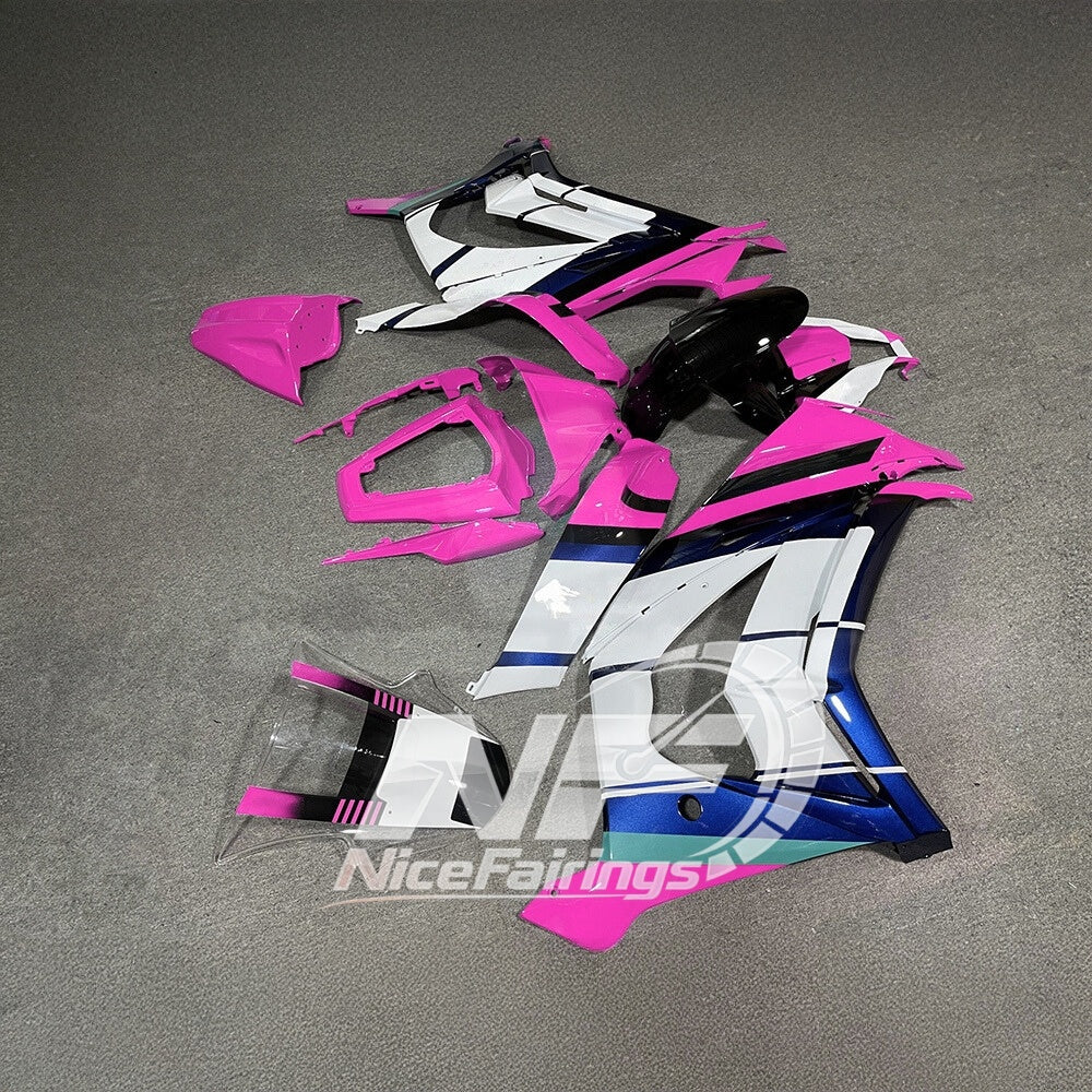 KAWASAKI ZX10R 2011-2015 Custom ABS Motorcycle Fairings | NiceFairings - front angle image