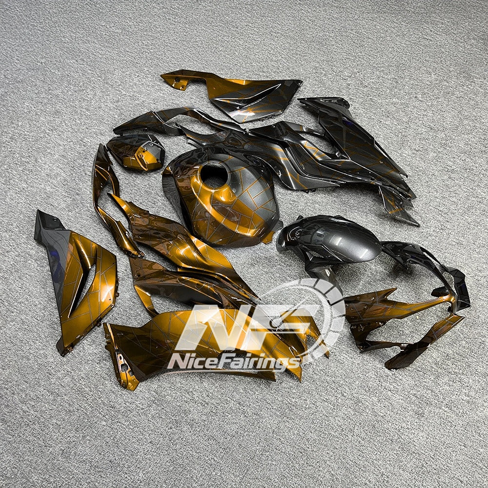 For Kawasaki Ninja ZX-6R 636 2019-2023 Custom Fairings White Blue Special Edition | NiceFairings - front angle image