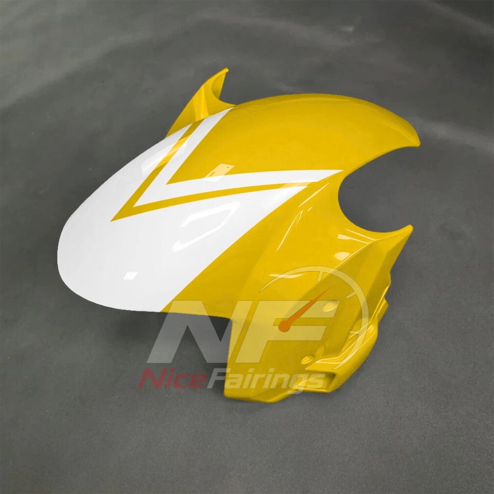 For BMW S1000RR 2025-2026 Yellow Black ABS Body Kit with Street and Track Fairing Panels | NiceFairings - front angle image