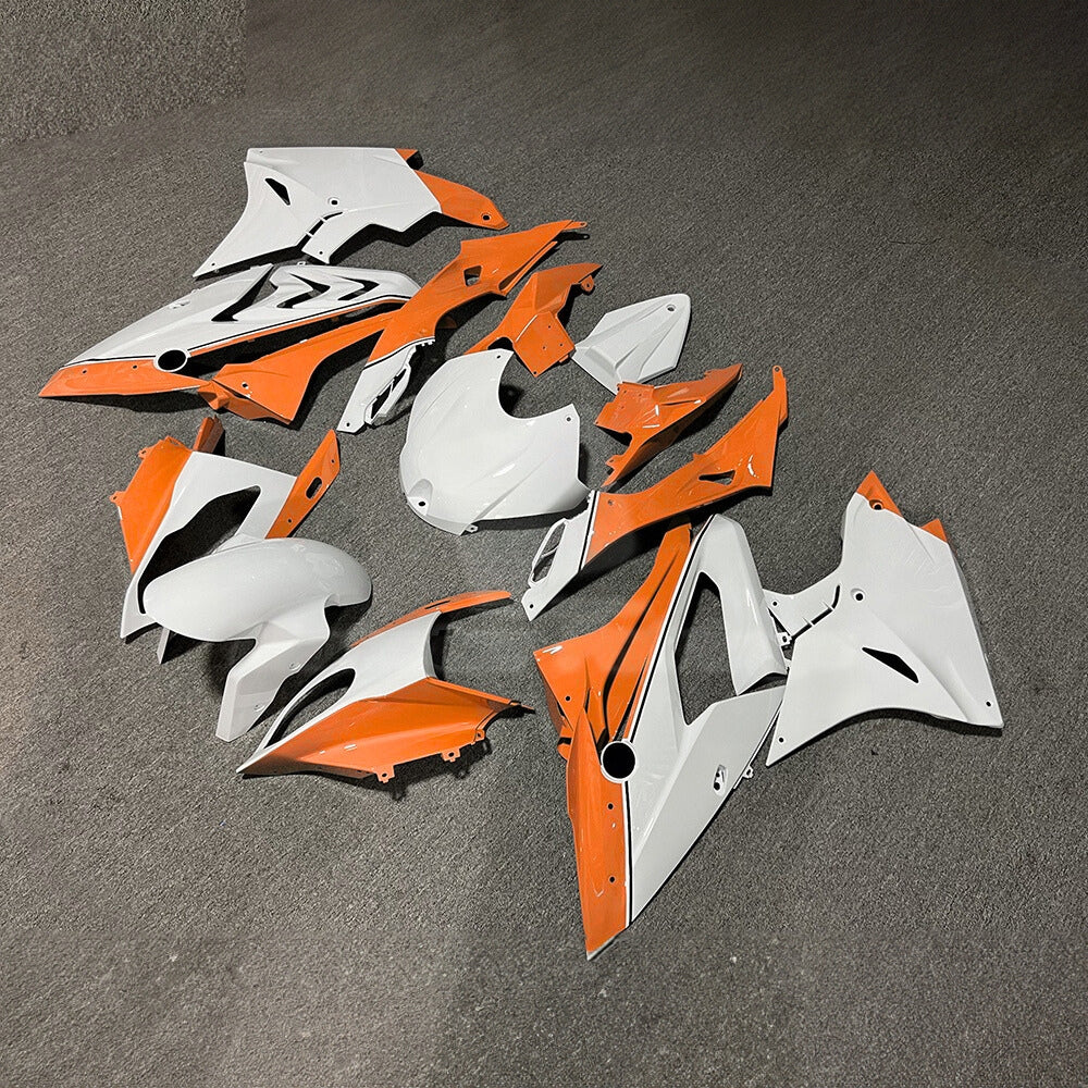 For BMW S1000RR 2017-2018 M Motorsport Standard No Tank Cover Motorcycle Fairing Kit, Aftermarket ABS Body Panels | NiceFairings - front angle image
