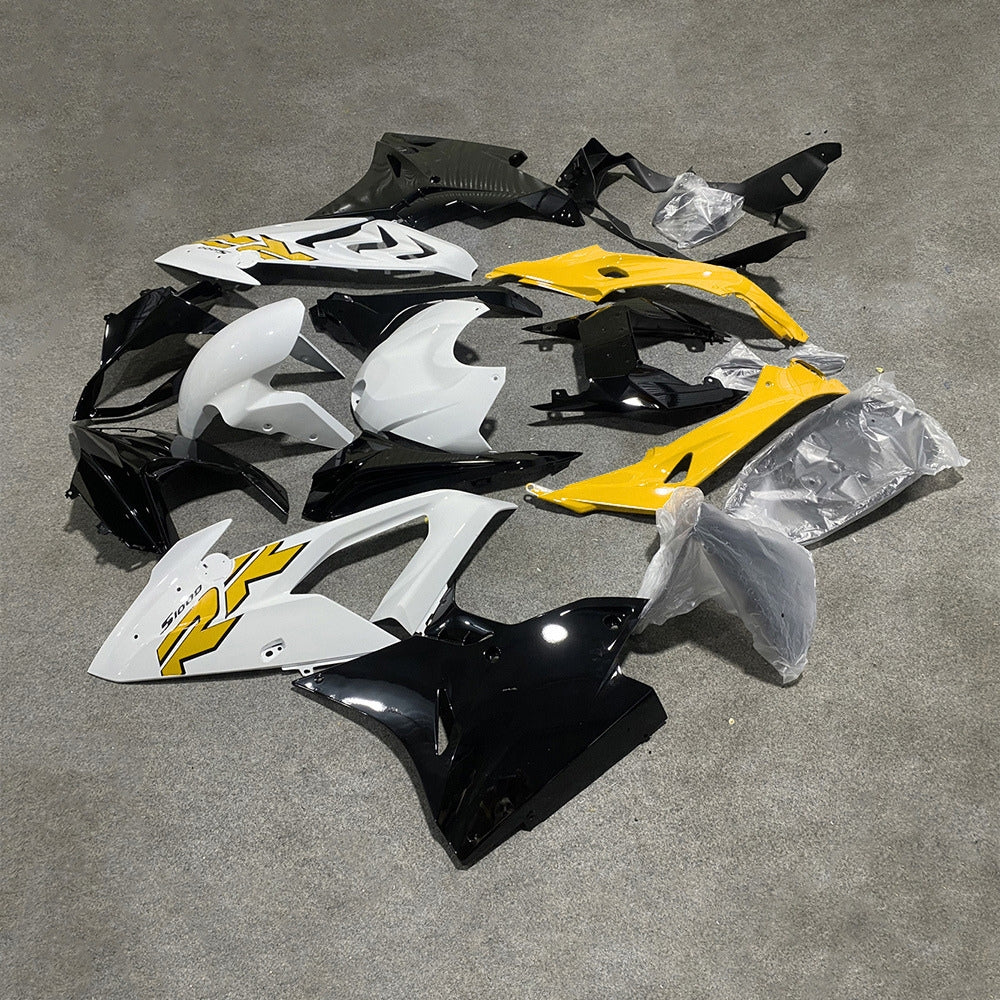 For BMW S1000RR 2017-2018 Red Black Standard No Tank Cover Sportbike Fairings, Custom ABS Bodywork And Replacement Plastics | NiceFairings - front angle image