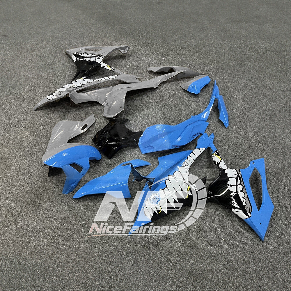 For BMW S1000RR 2019-2022 Race Replica Custom Painted ABS Body Kit With Tank Cover | NiceFairings - front angle image