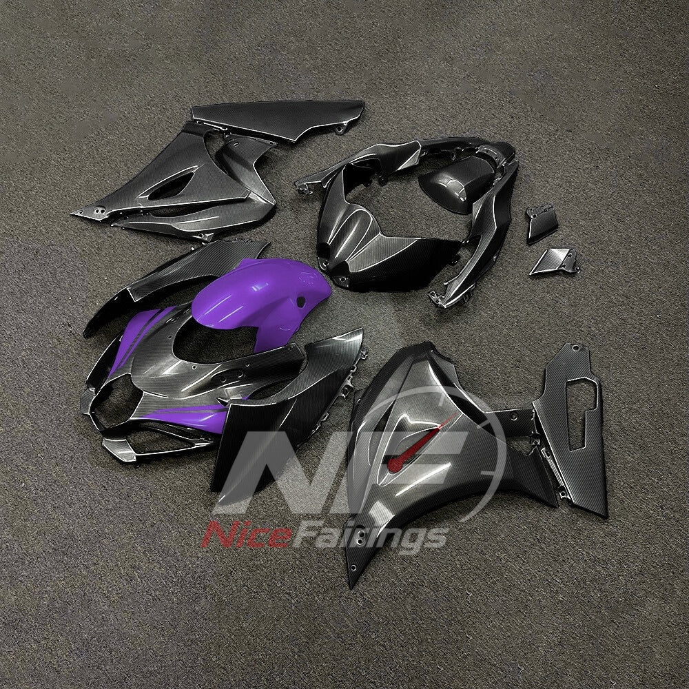 For Suzuki GSXR1000 K17 2017-2026 Painted ABS Fairings Purple Black Complete Bodywork | NiceFairings - front angle image