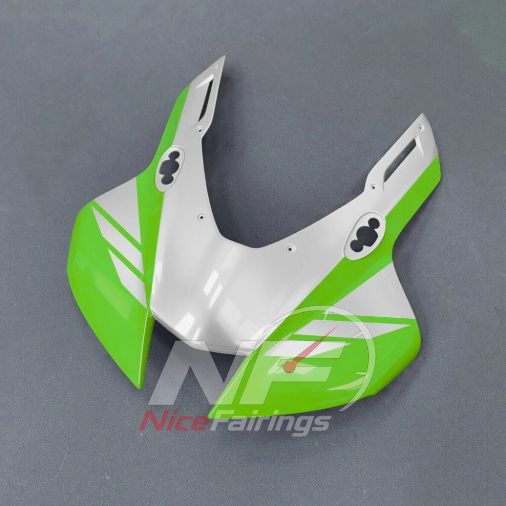 For Honda CBR1000RR-R SP 2024-2026 Green Black Sportbike Fairing Set with Custom Painted Plastics | NiceFairings - front angle image