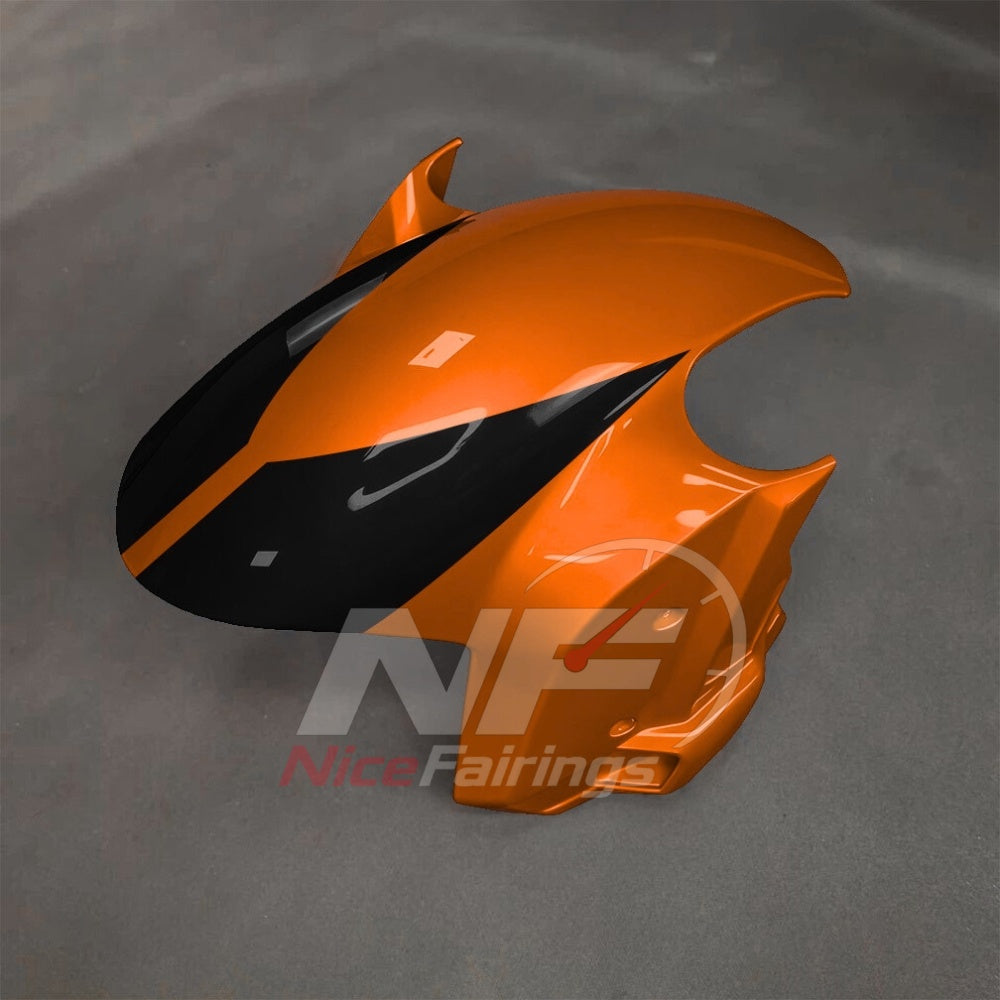 For BMW S1000RR 2025-2026 Orange Black Motorcycle Fairing Kit with Aftermarket Body Panels | NiceFairings - front angle image