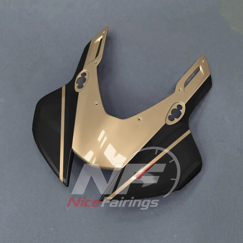 For Honda CBR1000RR-R 2024-2026 Yellow Black Custom Fairings with ABS Sportbike Plastics and Full Body Kit | NiceFairings - front angle image