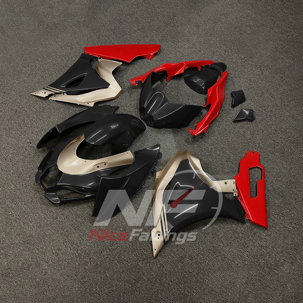 For Suzuki GSXR1000 K17 2017-2026 K17 Painted ABS Fairings Red Black Complete Bodywork | NiceFairings - front angle image