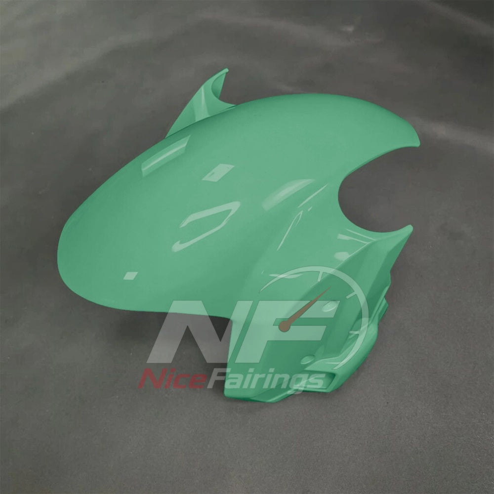 For BMW S1000RR 2025-2026 Green Black Sportbike Fairing Set with Custom Painted Plastics | NiceFairings - front angle image