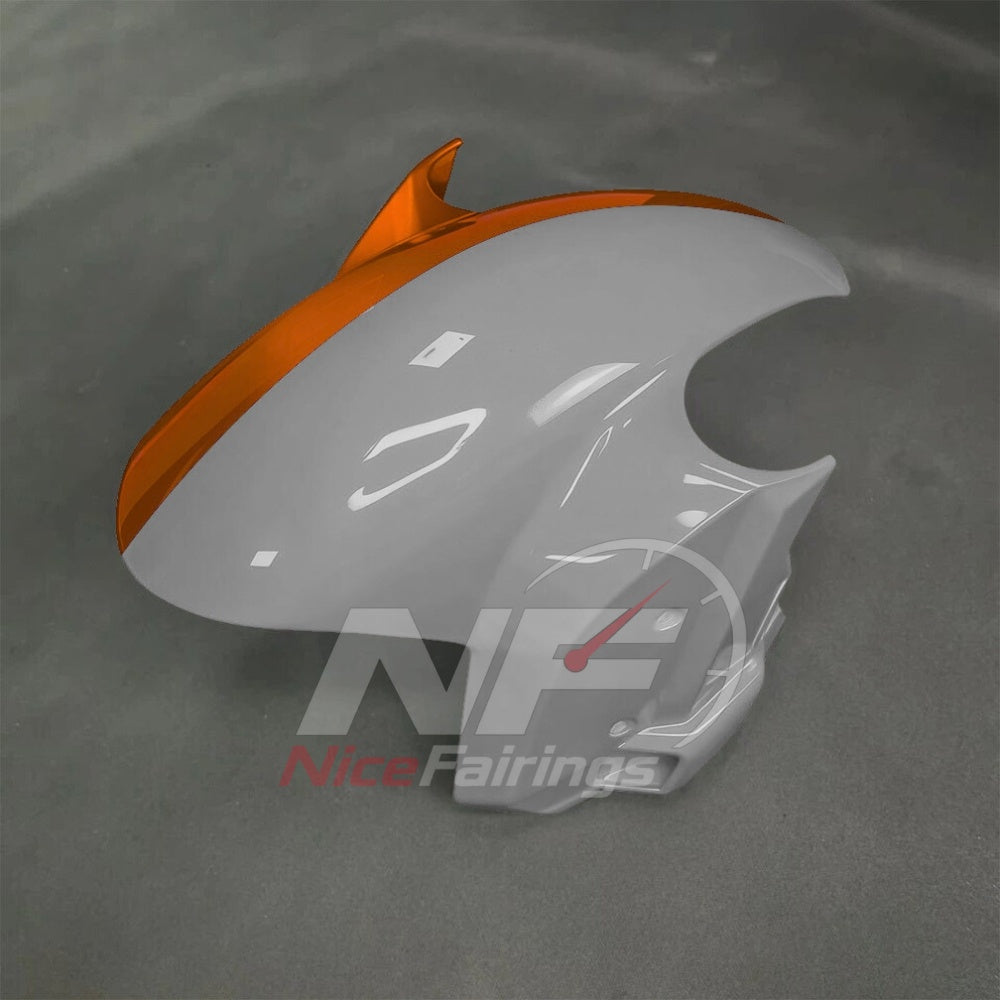For BMW S1000RR 2025-2026 Orange Black ABS Fairing Kit with Painted Bodywork and Replacement Panels | NiceFairings - front angle image