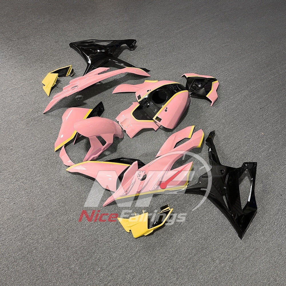 For BMW S1000RR 2023-2024 Red Black Motorcycle Fairing Kit with Aftermarket Body Panels | NiceFairings - front angle image