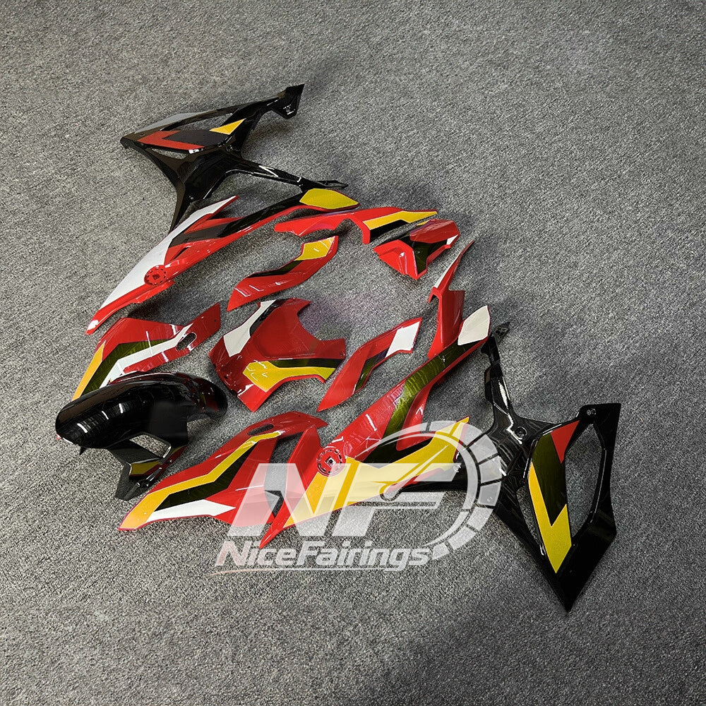 For BMW S1000RR 2019-2022 Aftermarket Panels Custom Fairings, ABS Replacement Plastics Full Body Kit | NiceFairings - front angle image