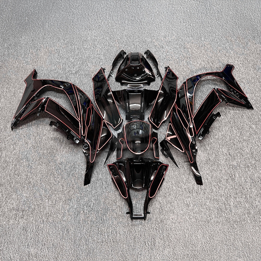 KAWASAKI Ninja ZX10R 2011-2015 Injection Molded Fairings Set | NiceFairings - front angle image