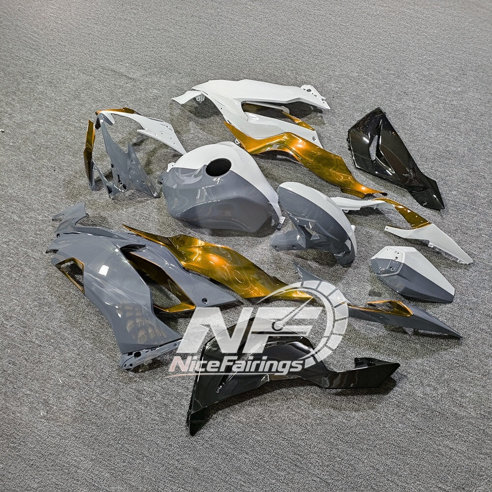 ZX6R 636 2019-2023 Painted Motorcycle Bodywork Custom Graphics Tank Cover | NiceFairings - front angle image