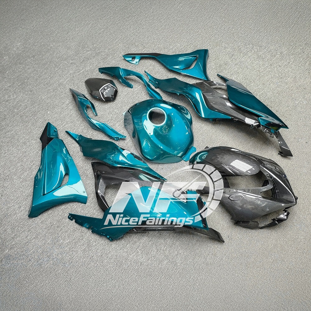 For Kawasaki ZX6R 636 2024-2025 ABS Fairing Kit Street Bodywork Premium Edition | NiceFairings - front angle image