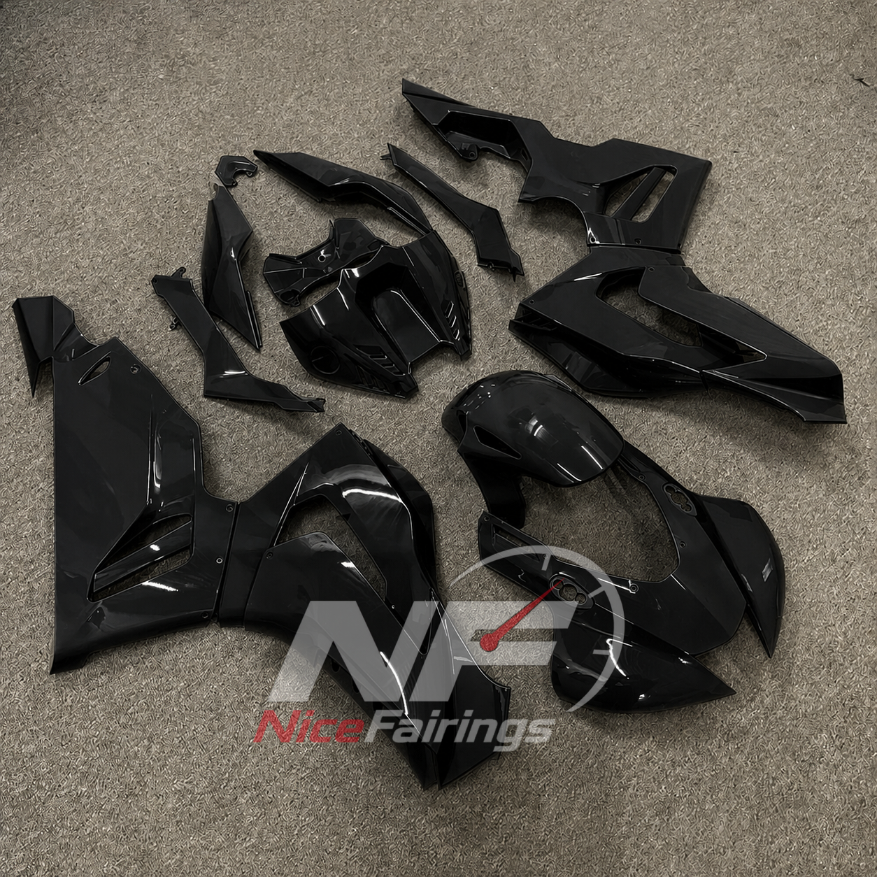 Gloss Black ABS fairing kit for Honda CBR1000RR-R 2020-2023, design D15-P09 - image 2