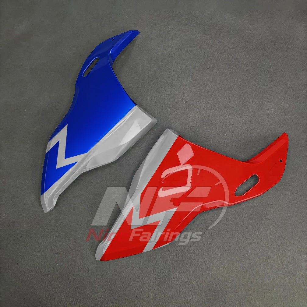 For BMW S1000RR 2025-2026 Red Black Sportbike Fairing Set with Custom Painted Plastics | NiceFairings - front angle image
