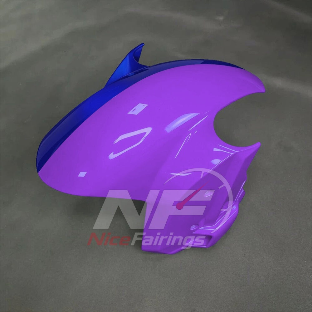 For BMW S1000RR 2025-2026 Purple Black ABS Body Kit with Street and Track Fairing Panels | NiceFairings - front angle image