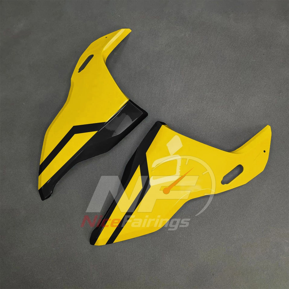 For BMW S1000RR 2025-2026 Yellow Black Motorcycle Fairing Kit with Aftermarket Body Panels | NiceFairings - front angle image
