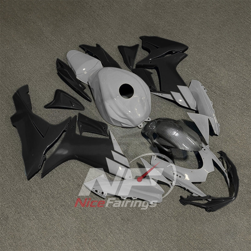 For Suzuki GSXR600 GSXR750 K11 2011-2016 ABS Body Kit Black Street Track Fairings | NiceFairings - front angle image