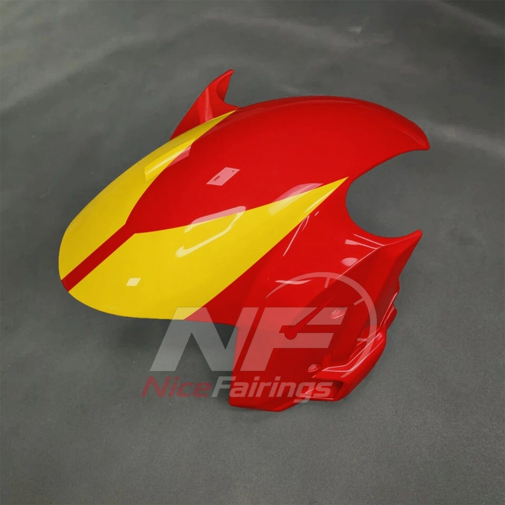 For BMW S1000RR 2025-2026 Yellow Black Custom Fairings with ABS Sportbike Plastics and Full Body Kit | NiceFairings - front angle image