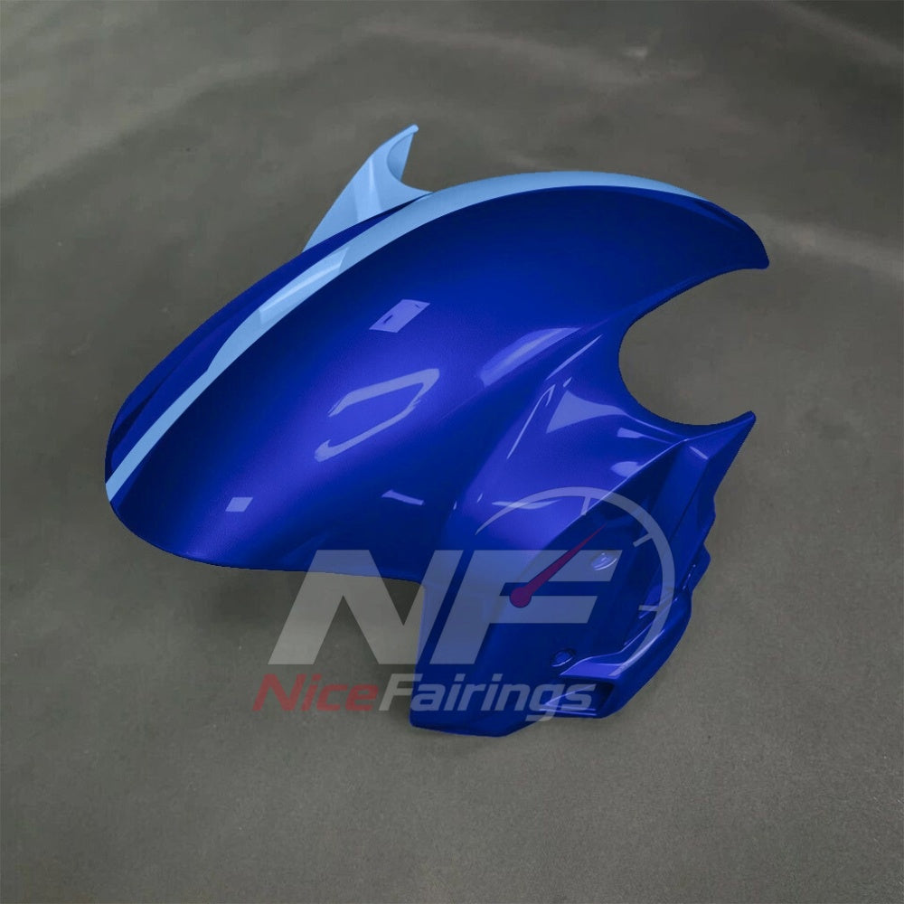 For BMW S1000RR 2025-2026 Blue Black Custom Fairings with ABS Sportbike Plastics and Full Body Kit | NiceFairings - front angle image