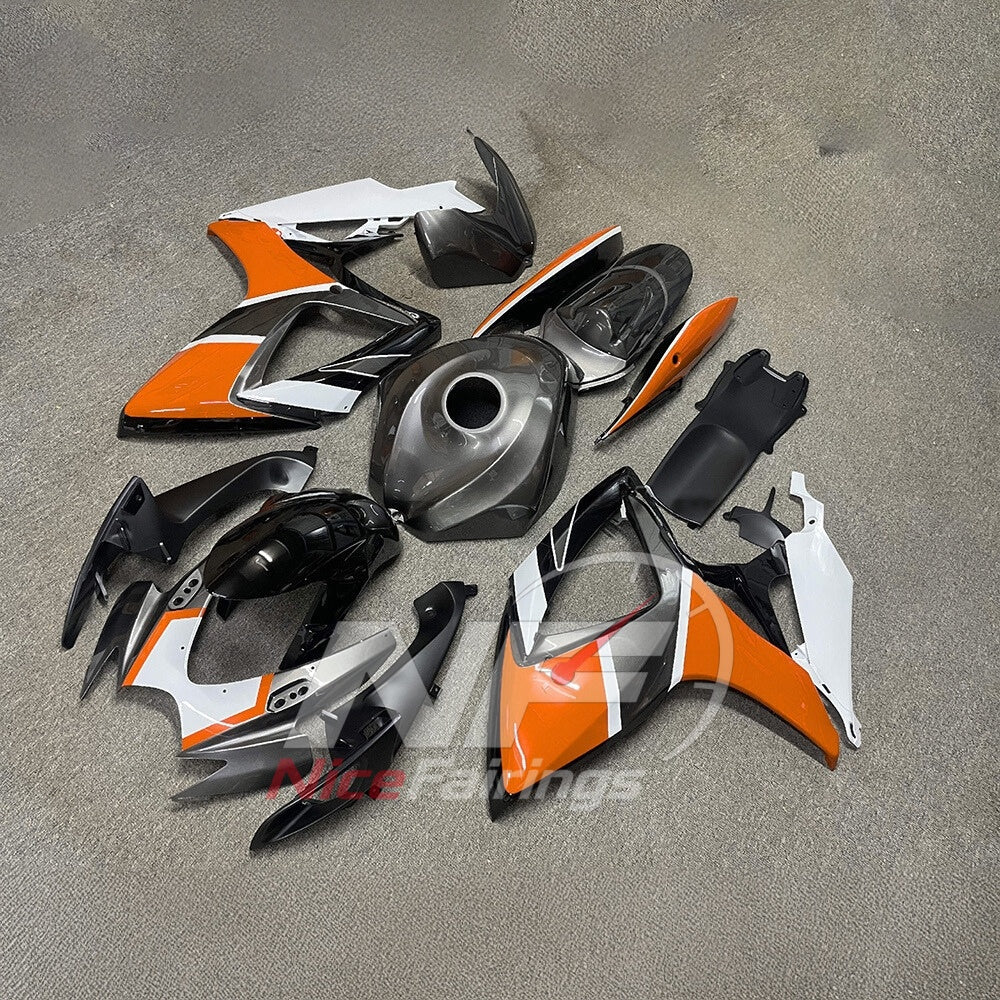For Suzuki GSXR600 GSXR750 K6 2006-2007 Motorcycle Fairing Kit Gray Body Panels | NiceFairings - front angle image