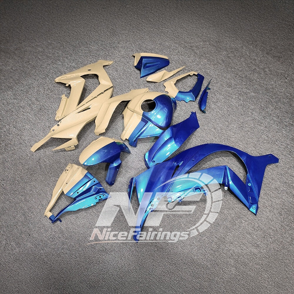 KAWASAKI ZX10R 2011-2015 Custom ABS Motorcycle Fairings | NiceFairings - front angle image