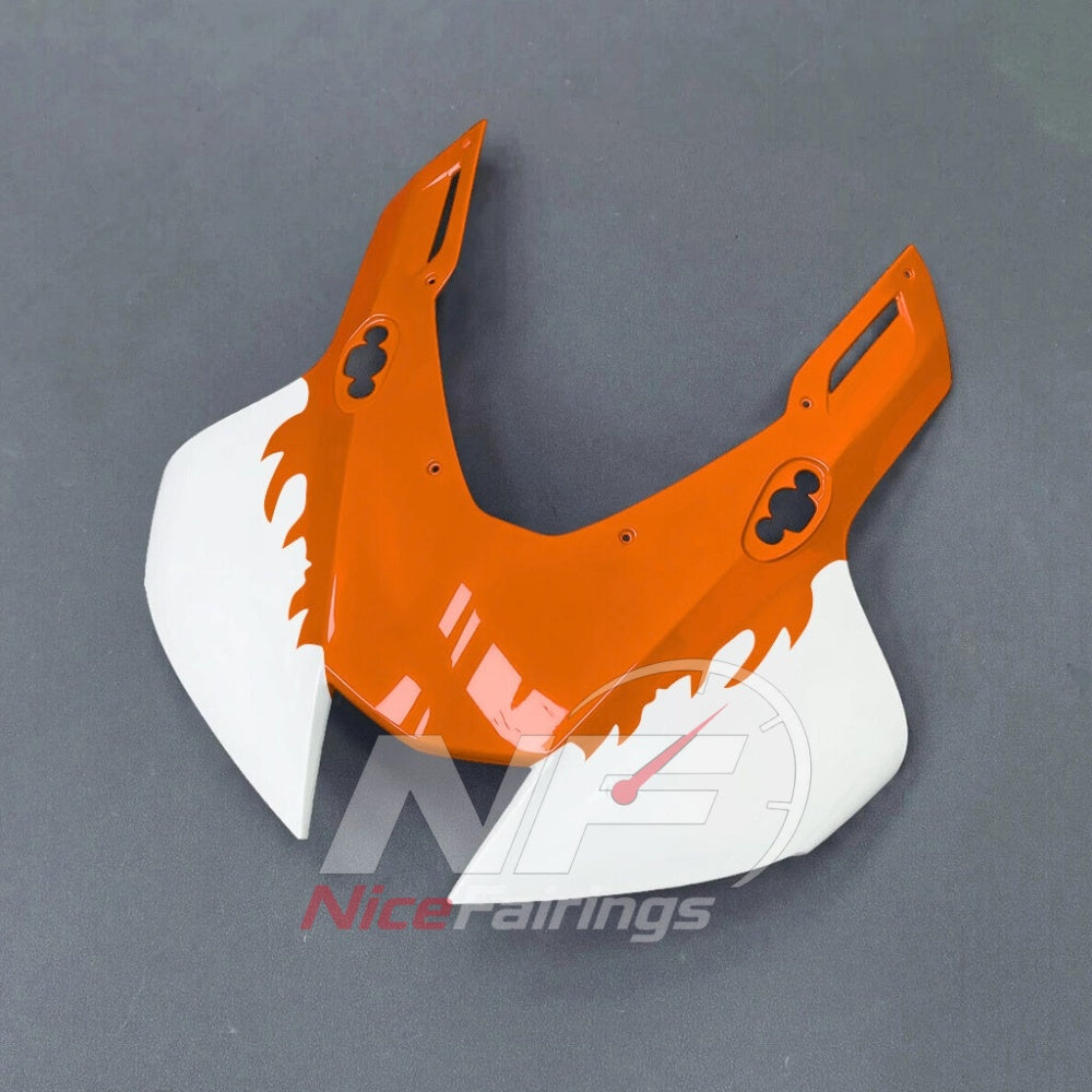 For Honda CBR1000RR-R SP 2024-2026 Orange Black Sportbike Fairing Set with Custom Painted Plastics | NiceFairings - front angle image