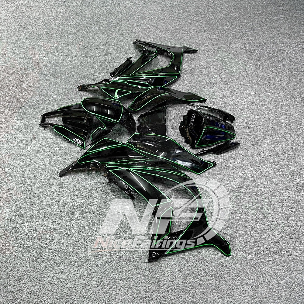 For KAWASAKI Ninja ZX10R 2011-2015 Custom Painted ABS Fairing Kit | NiceFairings - front angle image