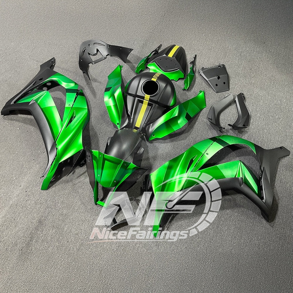 Ninja ZX10R 2011-2015 ABS Body Panels Fairing Set | NiceFairings - front angle image