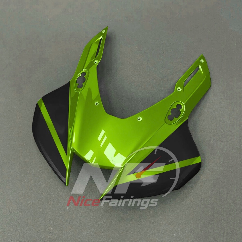 For Honda CBR1000RR-R 2024-2026 Green Black Custom Fairings with ABS Sportbike Plastics and Full Body Kit | NiceFairings - front angle image