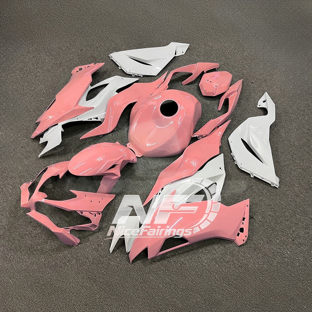 Kawasaki ZX6R 636 2019-2023 ABS Fairing Kit Red Black Tank Cover | NiceFairings - front angle image