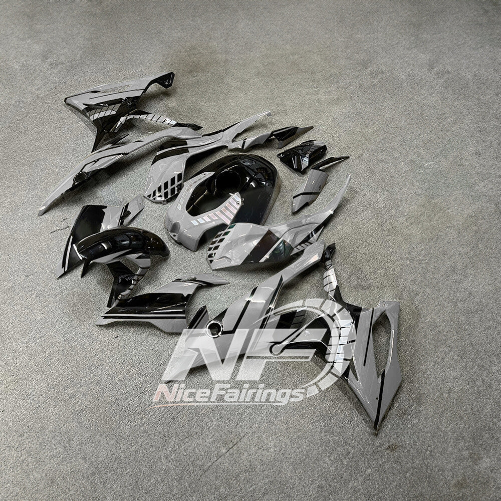 For BMW S1000RR 2019-2022 Custom Graphics Tank Cover ABS Fairing Kit, Custom Painted Motorcycle Bodywork | NiceFairings - front angle image
