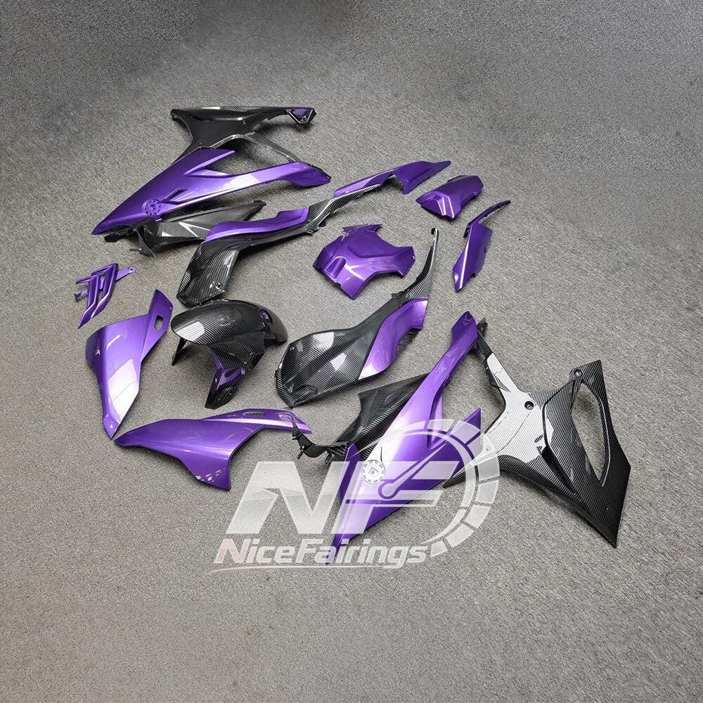 For BMW S1000RR 2019-2022 Red Black Sportbike Fairings, Custom ABS Bodywork And Replacement Plastics | NiceFairings - front angle image