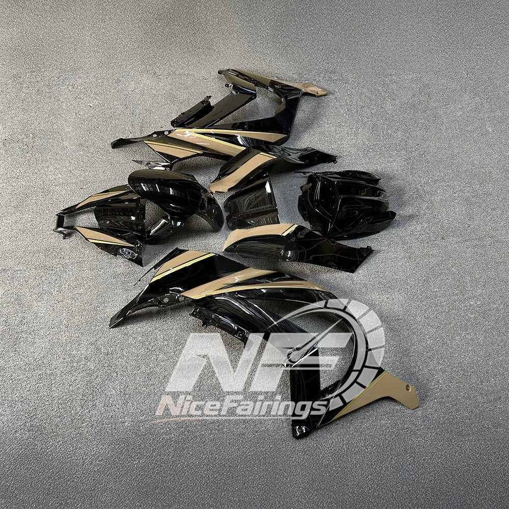 KAWASAKI ZX10R 2011-2015 Custom ABS Motorcycle Fairings | NiceFairings - front angle image